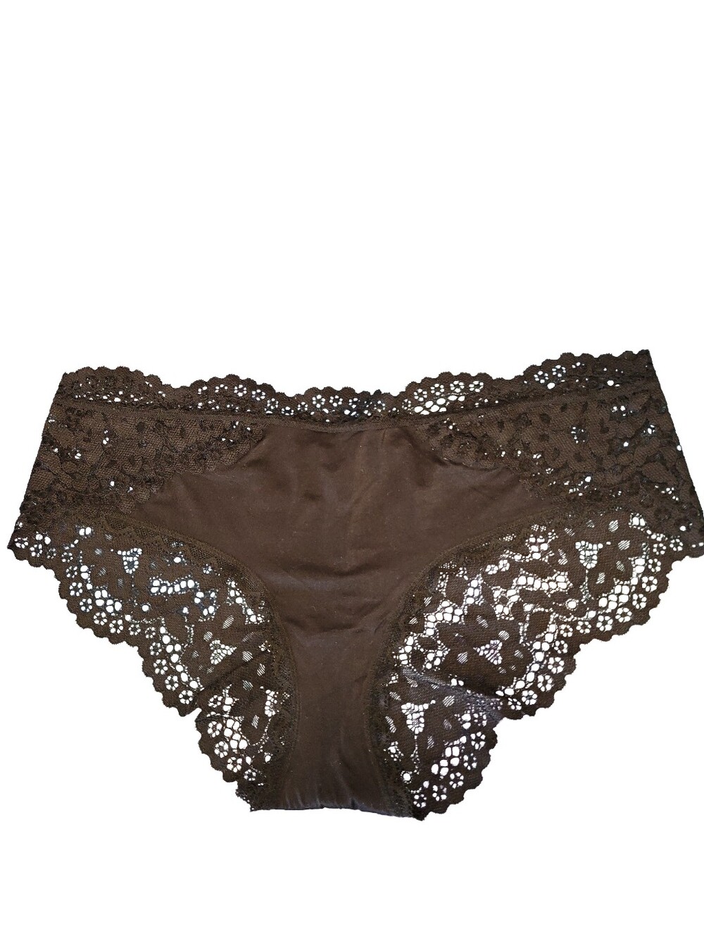 Victoria's Secret Body By Victoria Lace Back Hipster Panty Black Size Large NWOT
